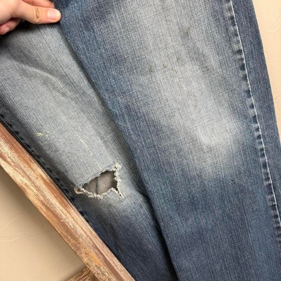 Vintage 2000s Levi Strauss 527 Bootcut‎ Blue Denim Jeans size 32x26 - Picture 6 of 8